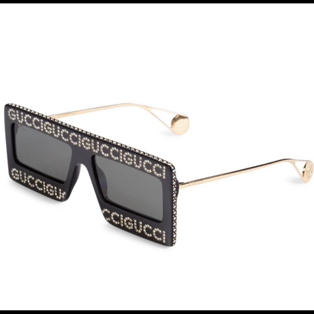 Authentic GUCCI 60 Rectangular "Hollywood collect… - image 2